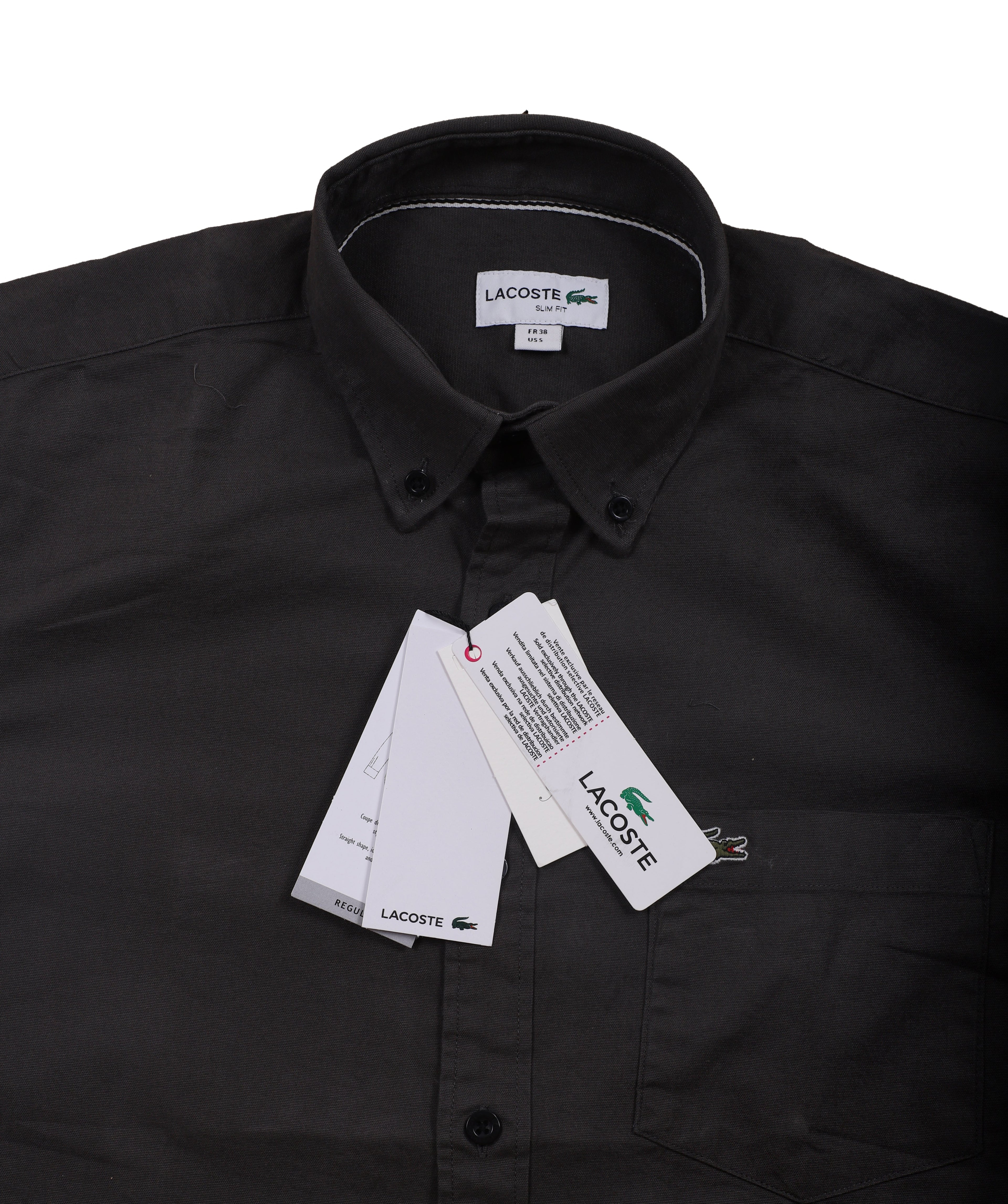 LACOSTE Obsidian Velvet Classic Fit Long Sleeve Button-Up Shirt