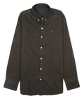 TOMMY HILFIGER Enchanted Olive Regular Fit Long Sleeve Button-Down Shirt