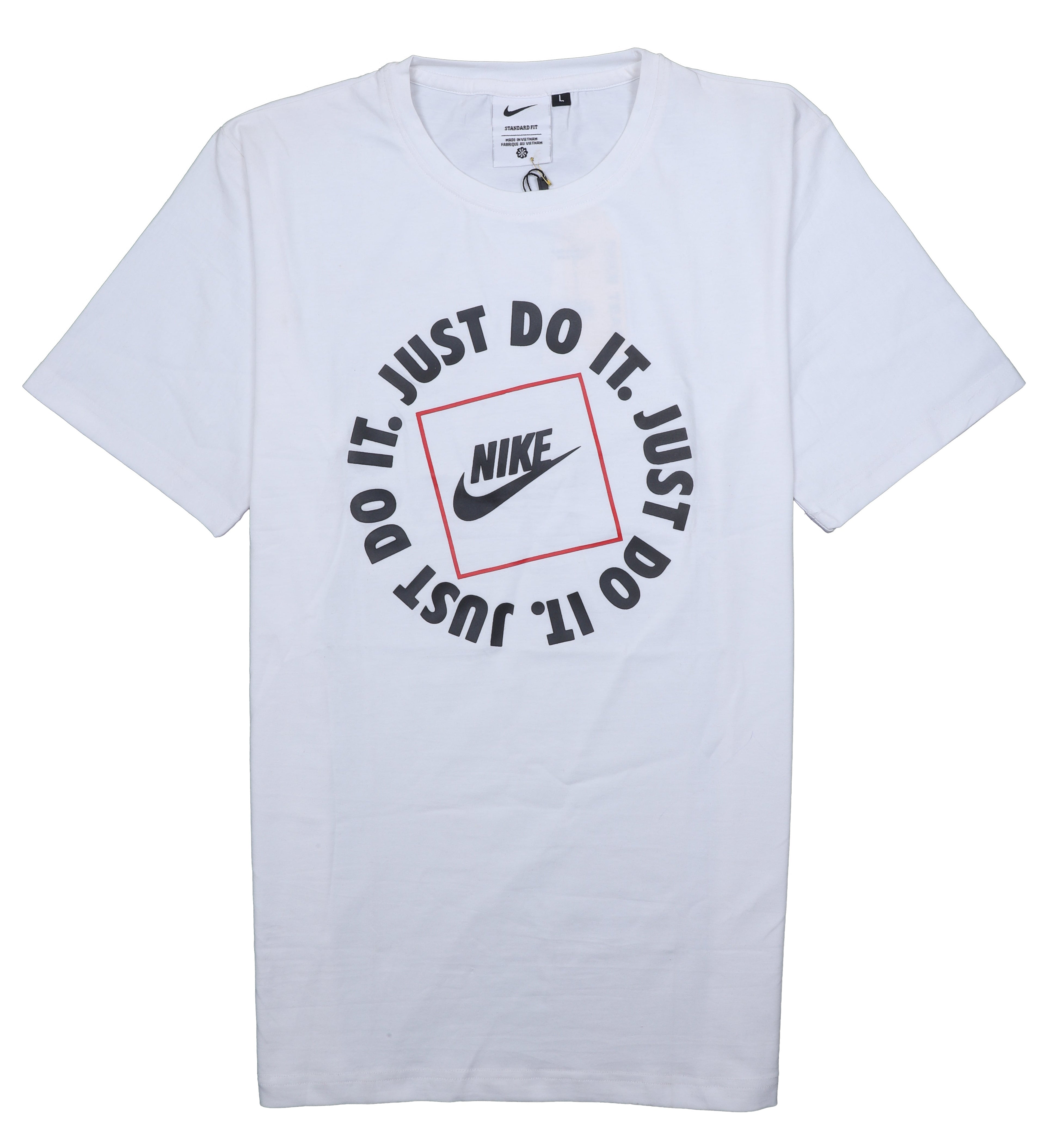 NIKE Ethereal White Bold Graphic Short Sleeve T-Shirt