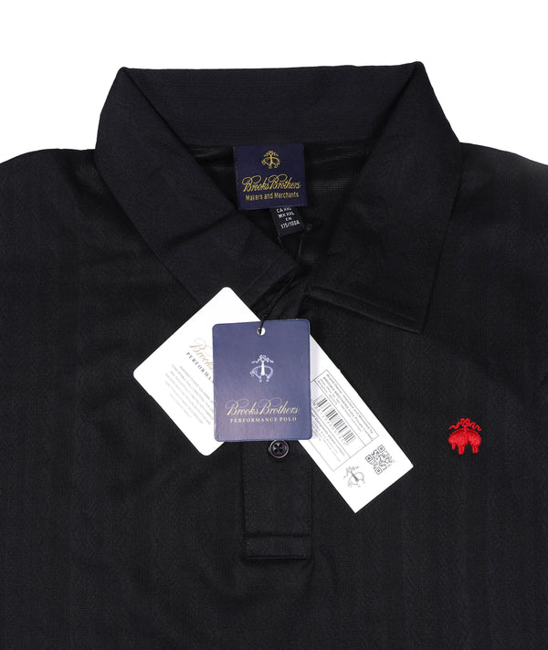 Brooks Brothers Classic Fit Striped Polo Shirt in Black