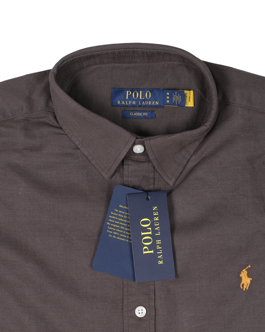 POLO RALPH LAUREN Ember Cocoa Classic Fit Long Sleeve Button-Down Shirt