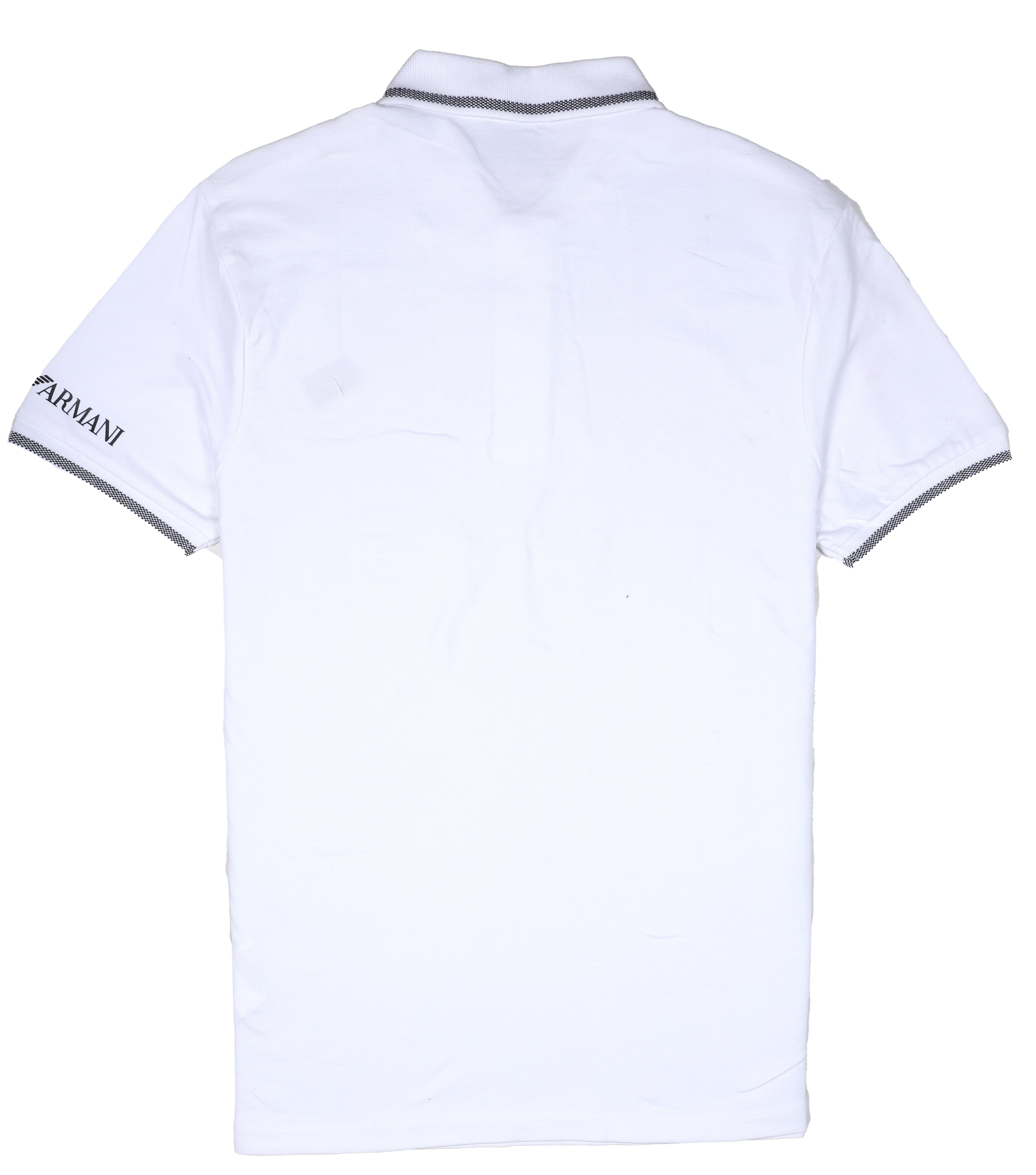 EA7 EMPORIO ARMANI Frosted Pearl Tailored Fit Short Sleeve Piqué Polo Shirt