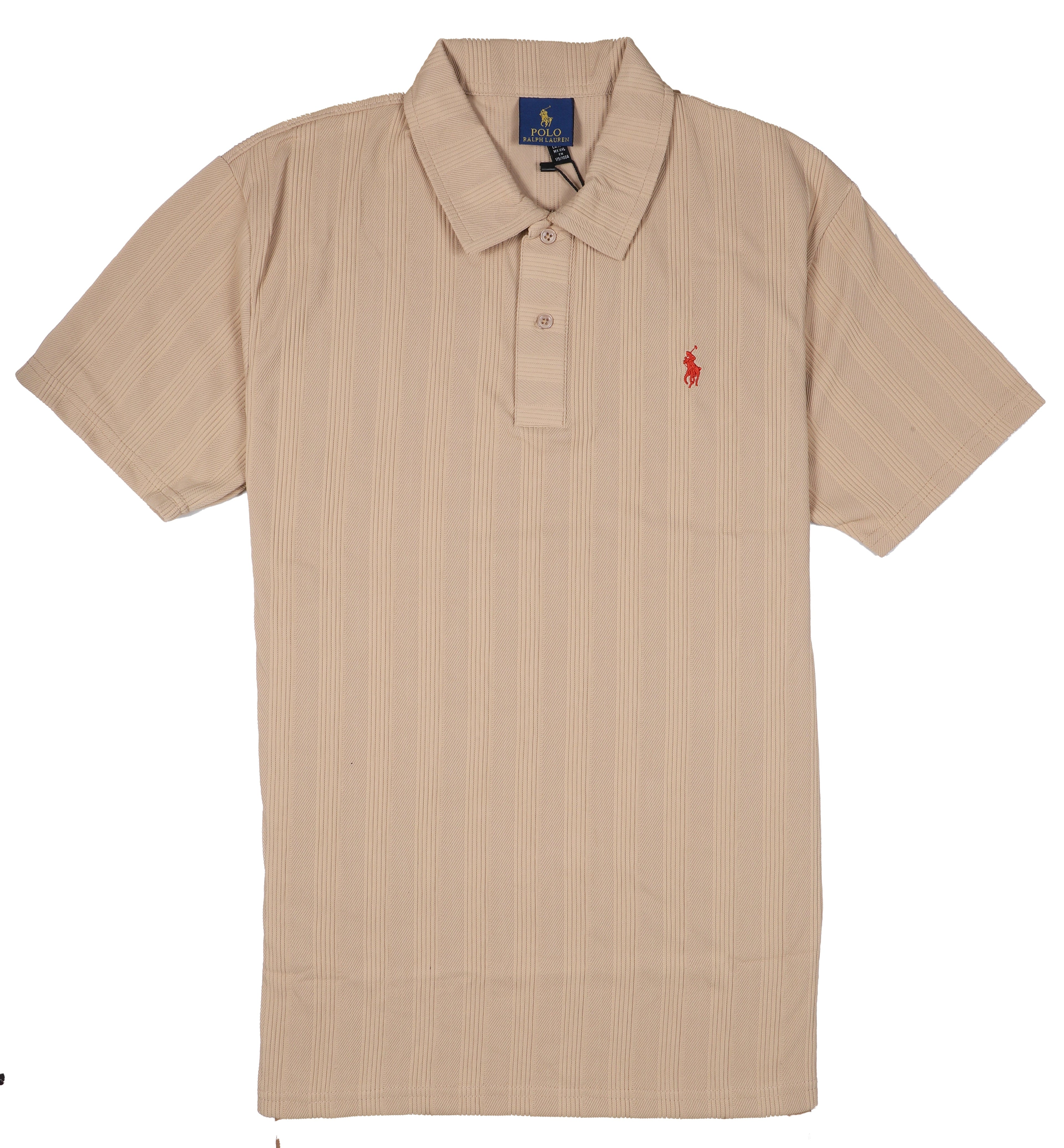 POLO BY RALPH LAUREN Sandy Dune Textured Slim Fit Short Sleeve Polo Shirt