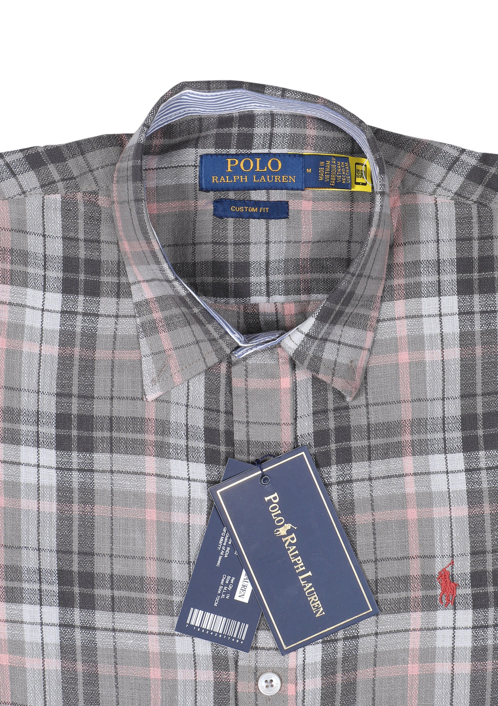 POLO Emberstone Charcoal Classic Fit Long Sleeve Plaid Button-Up Shirt