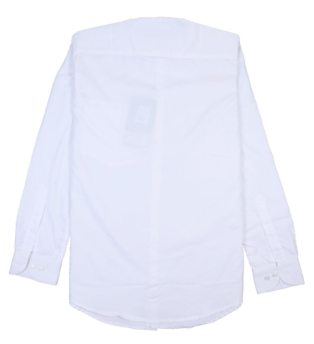 TOMMY HILFIGER Ethereal Ivory Luxe Fit Long Sleeve Cotton-Linen Shirt