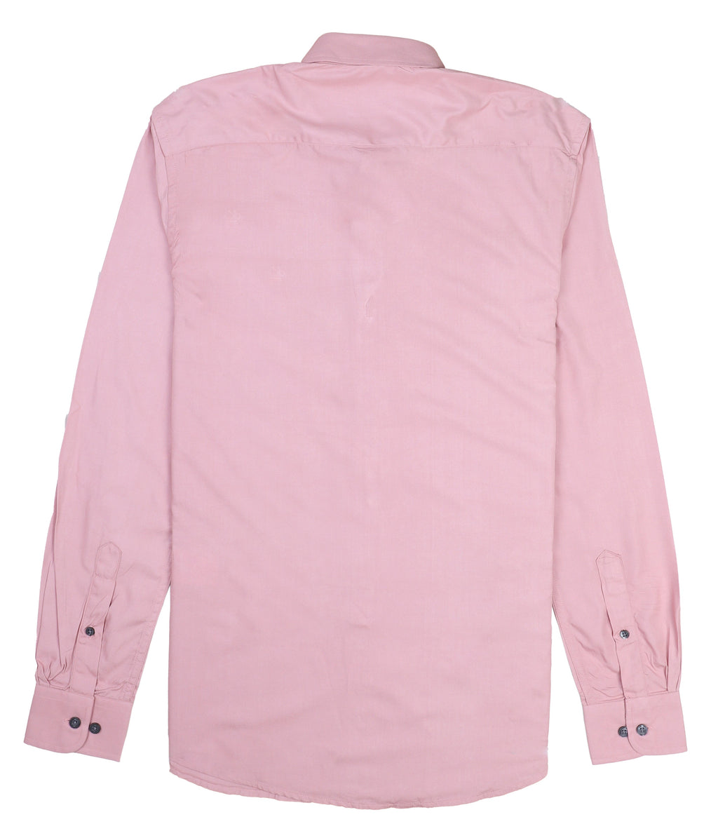 CALVIN KLEIN Serene Blush Tailored Fit Long Sleeve Non-Iron Dress Shirt