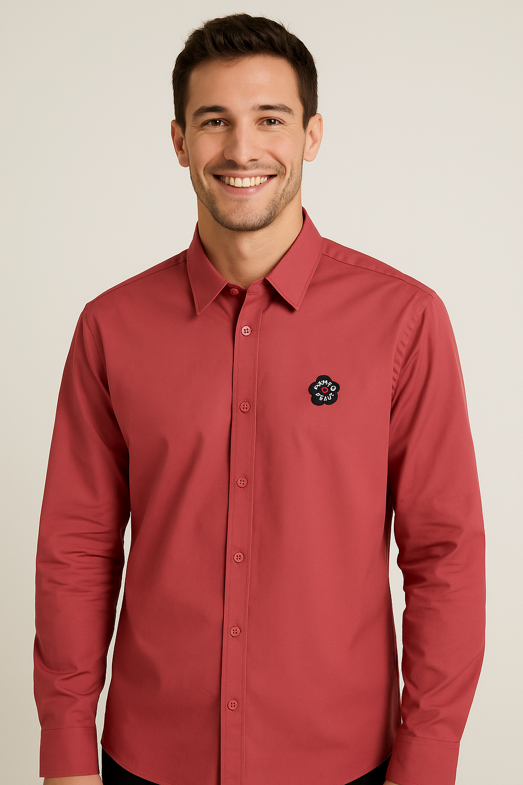 KENZO Raspberry Dream Classic Fit Long Sleeve Shirt