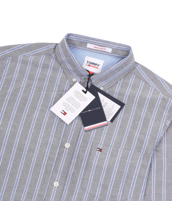 TOMMY HILFIGER Misty Slate Slim Fit Oxford Button-Down Shirt