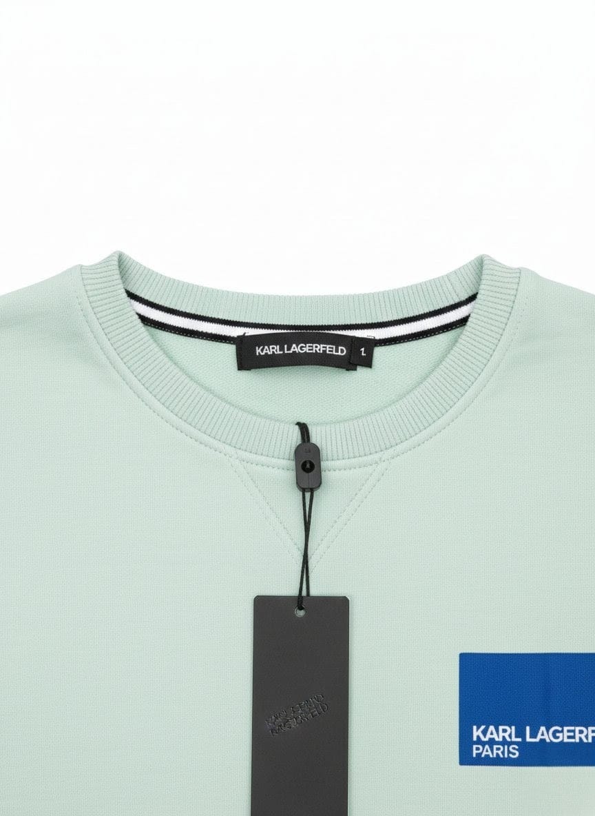 Karl Lagerfeld Mint Green Logo Sweatshirt