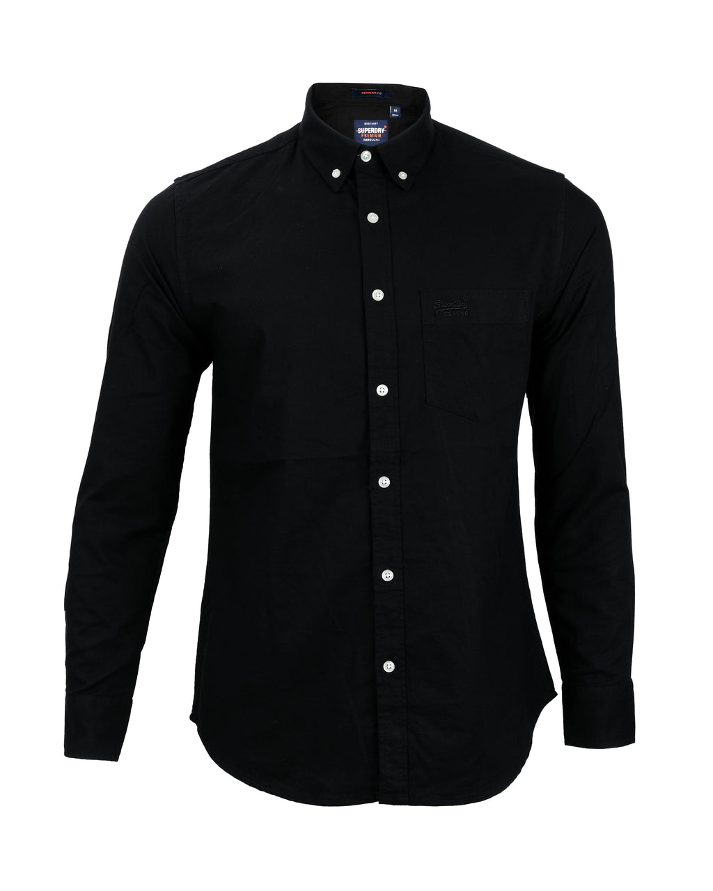SUPERDRY Midnight Noir Classic Fit Long Sleeve Oxford Shirt