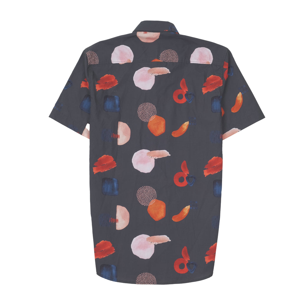 ZARA Charcoal Dreamscape Short Sleeve Casual Shirt