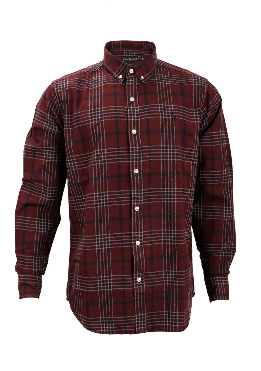POLO RALPH LAUREN Garnet Check Classic Fit Long Sleeve Oxford Shirt