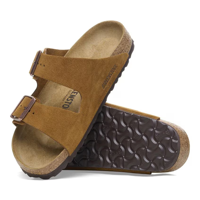 BIRKENSTOCK Rustic Amber Luxe Comfort Soft Footbed Sandals