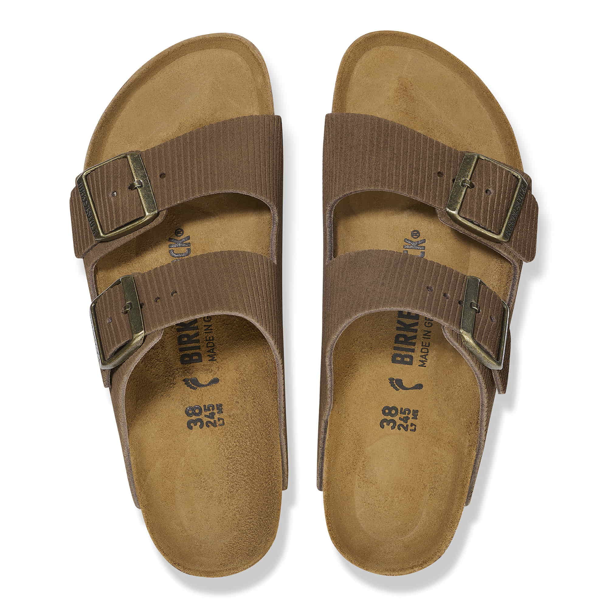BIRKENSTOCK Rustic Chestnut Luxe Soft Footbed Sandals