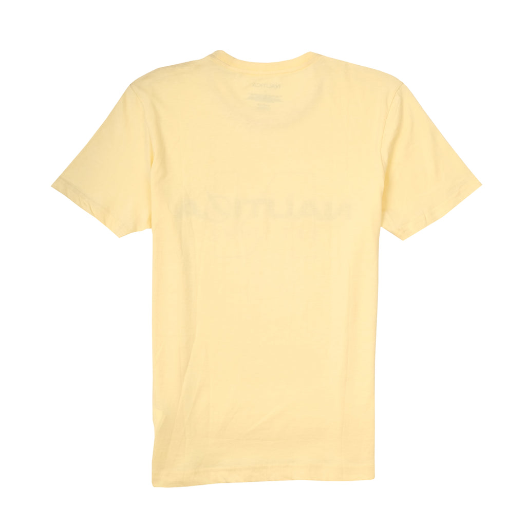 NAUTICA Sunbeam Yellow Casual Fit Graphic Crewneck Tee