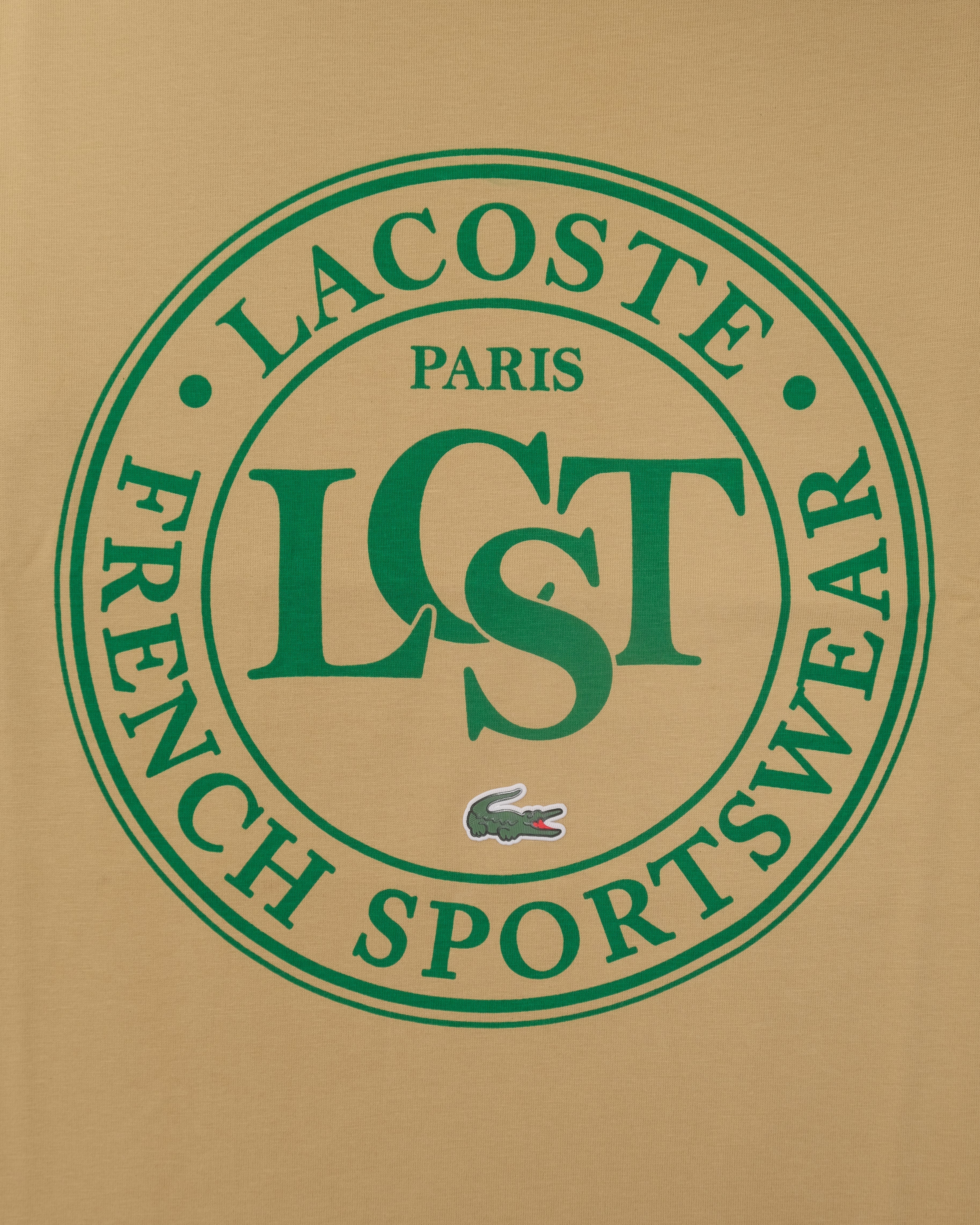 LACOSTE Golden Sand Classic Fit Short Sleeve Graphic Tee
