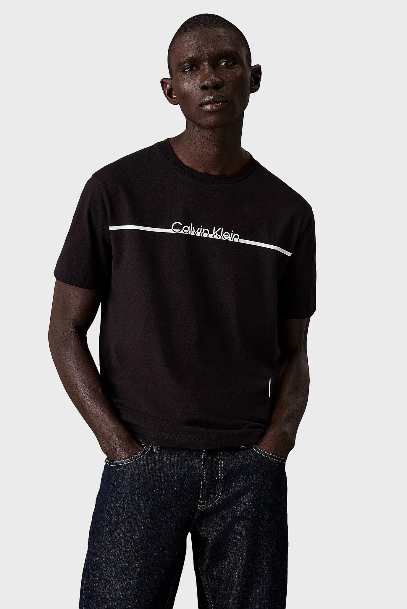 CALVIN KLEIN Midnight Emerald Classic Fit Short Sleeve T-Shirt