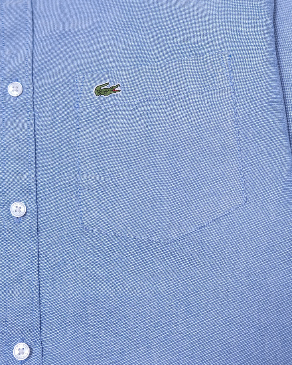 LACOSTE Serene Blue Classic Fit Button-Down Long Sleeve Shirt