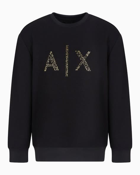 A|X Ember Garnet Luxe Embellished Sweatshirt