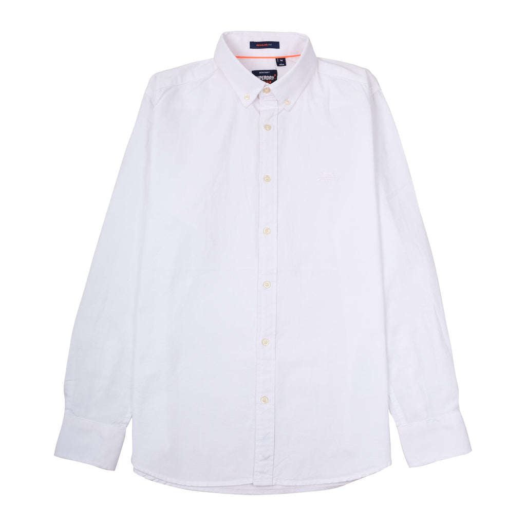 SUPERDRY Pure Snow Classic Fit Long Sleeve Oxford Shirt
