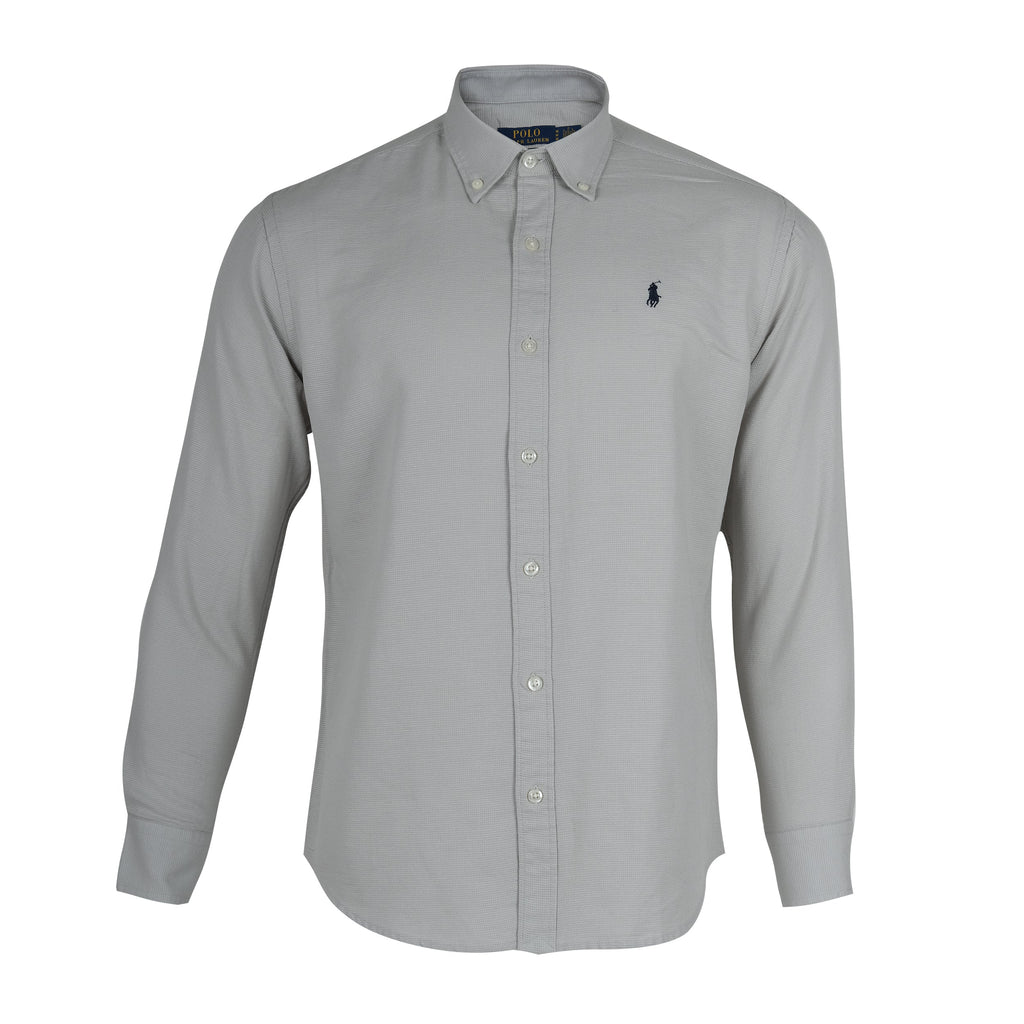 POLO RALPH LAUREN Silver Mist Classic Fit Long Sleeve Button-Down Shirt