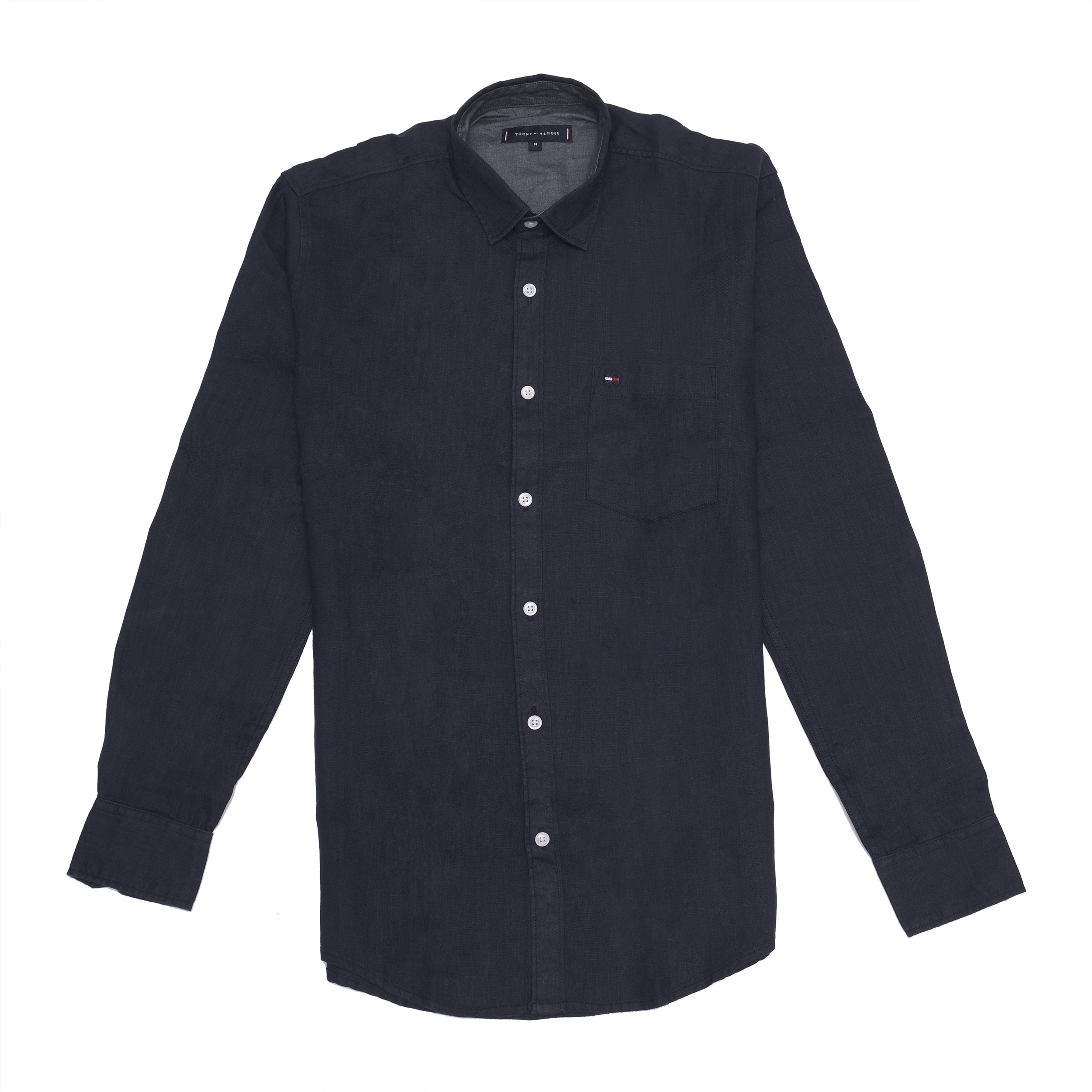 TOMMY HILFIGER Midnight Ocean Classic Fit Button-Up Shirt