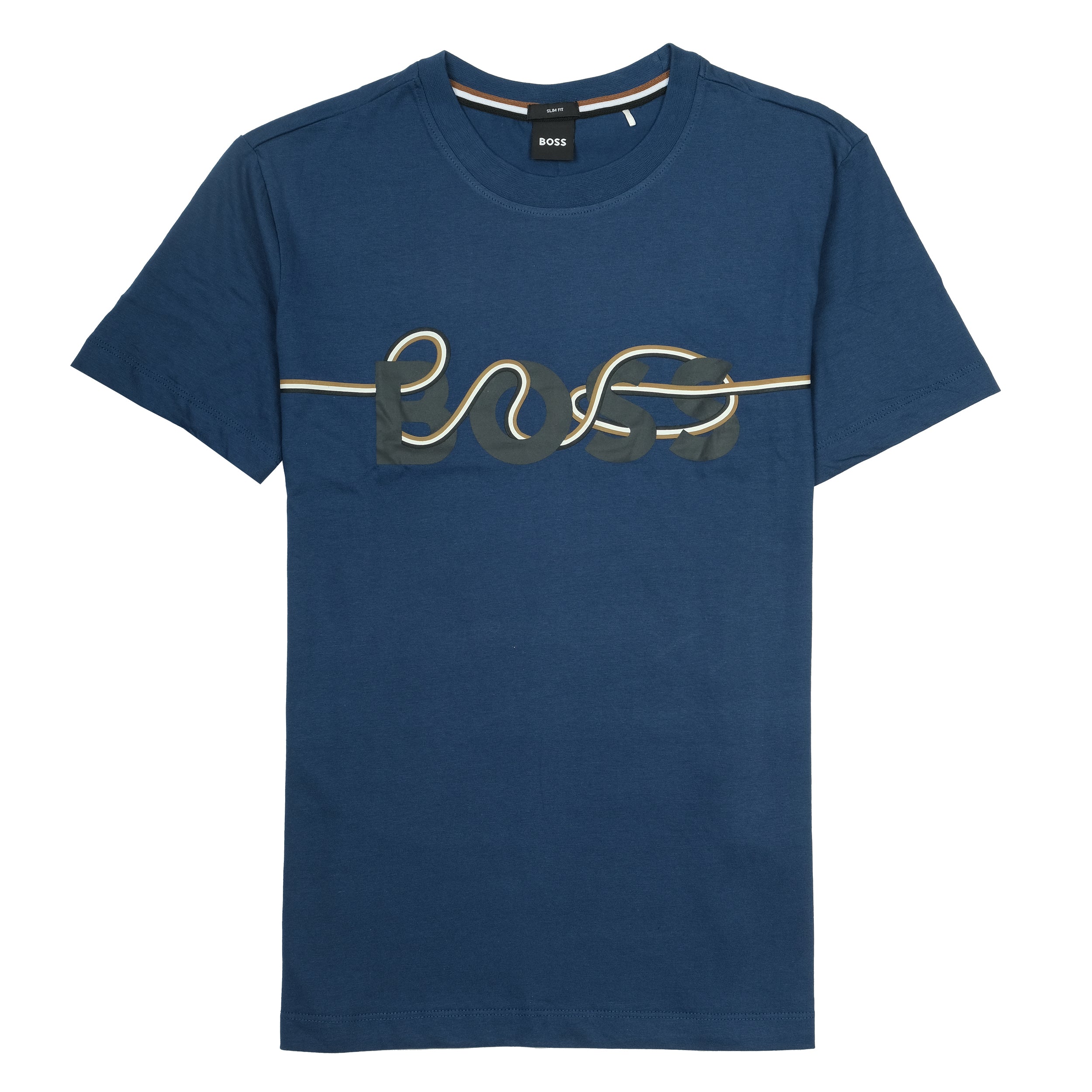 BOSS Ocean Depth Casual Fit Graphic Logo Tee
