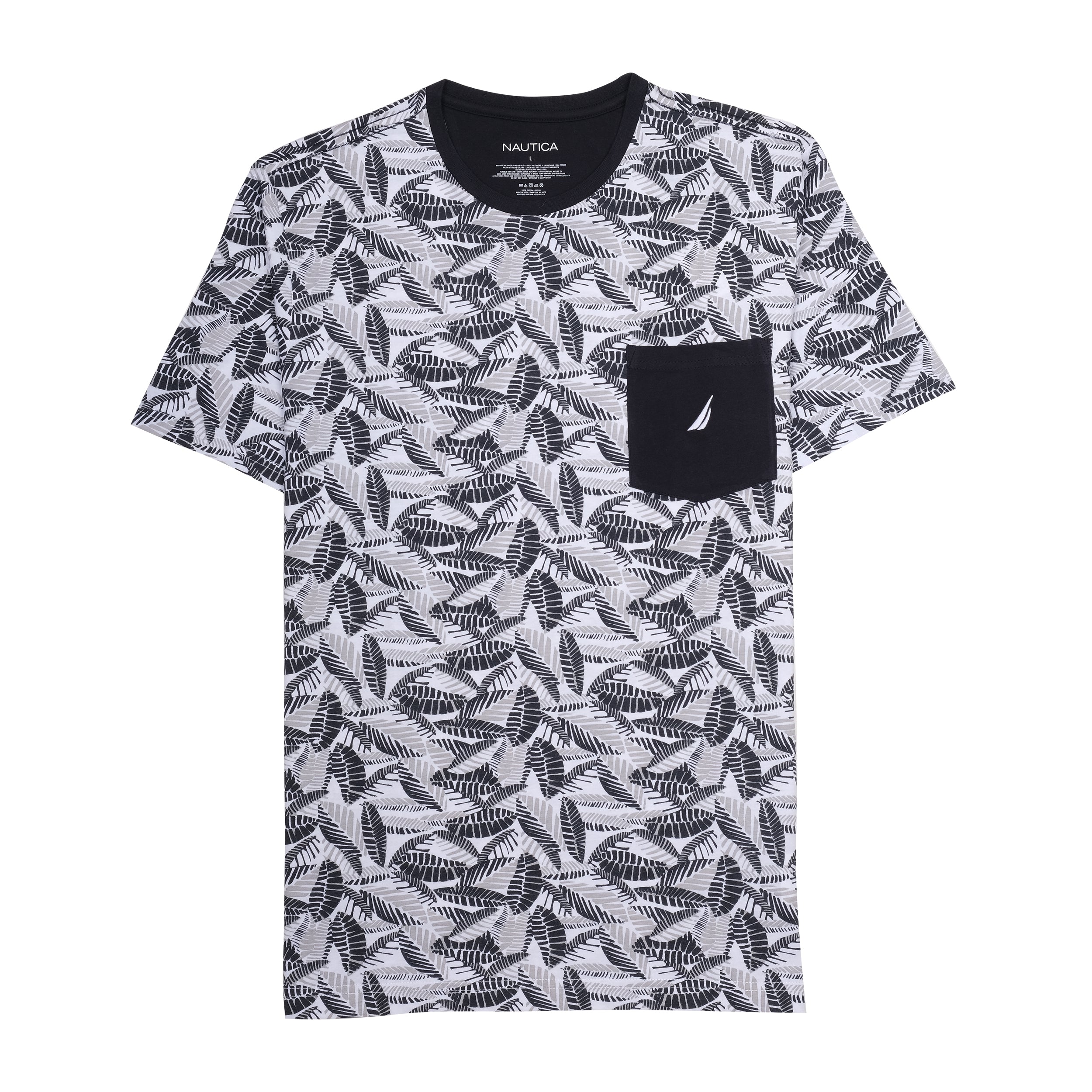 NAUTICA Midnight Oasis Slim Fit Short Sleeve Shirt