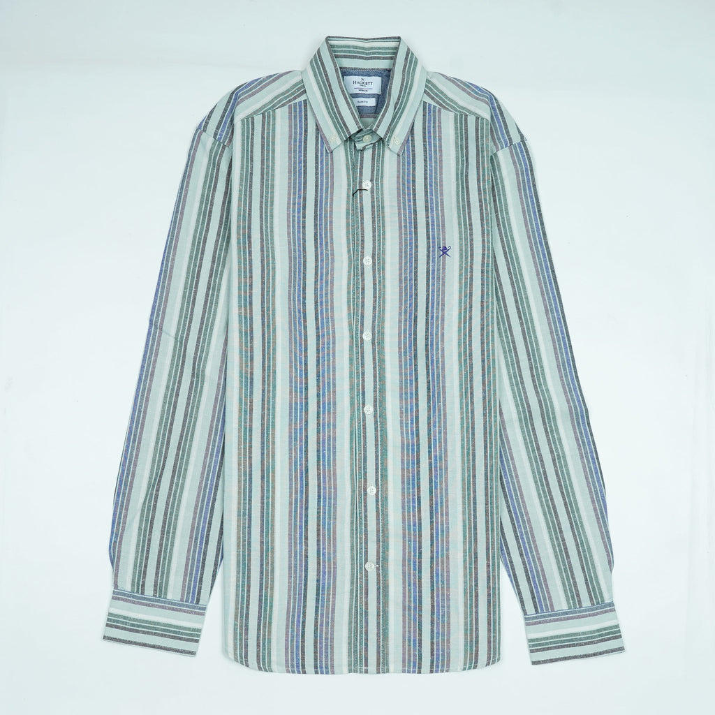 HACKETT Ocean Breeze Tailored Fit Long Sleeve Button-Up Shirt