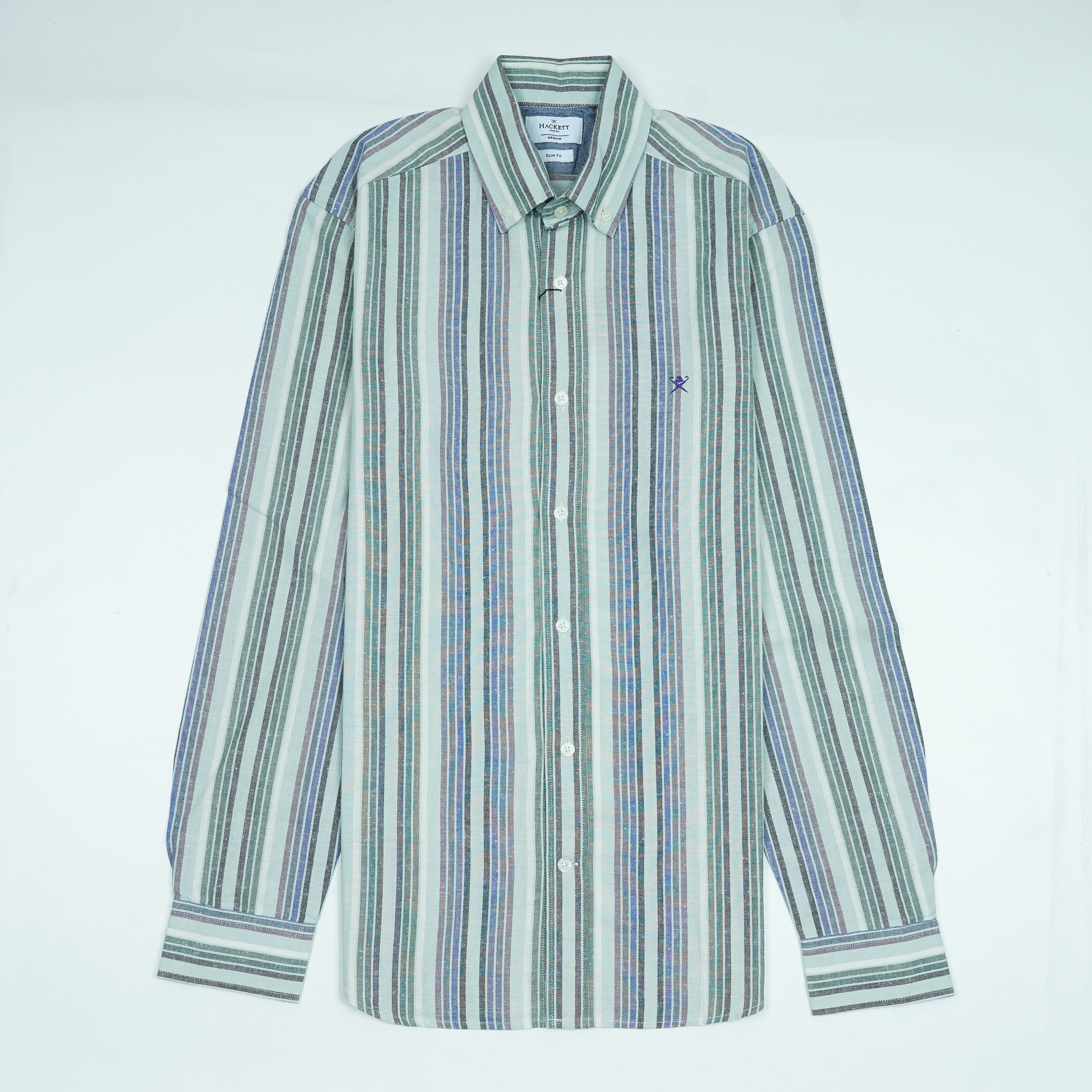 HACKETT Ocean Breeze Tailored Fit Long Sleeve Button-Up Shirt