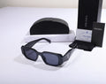 PRADA Oversized Geometric Sunglasses with Case