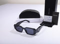 PRADA Obsidian Mist Bold Frame Oversized Sunglasses with Case