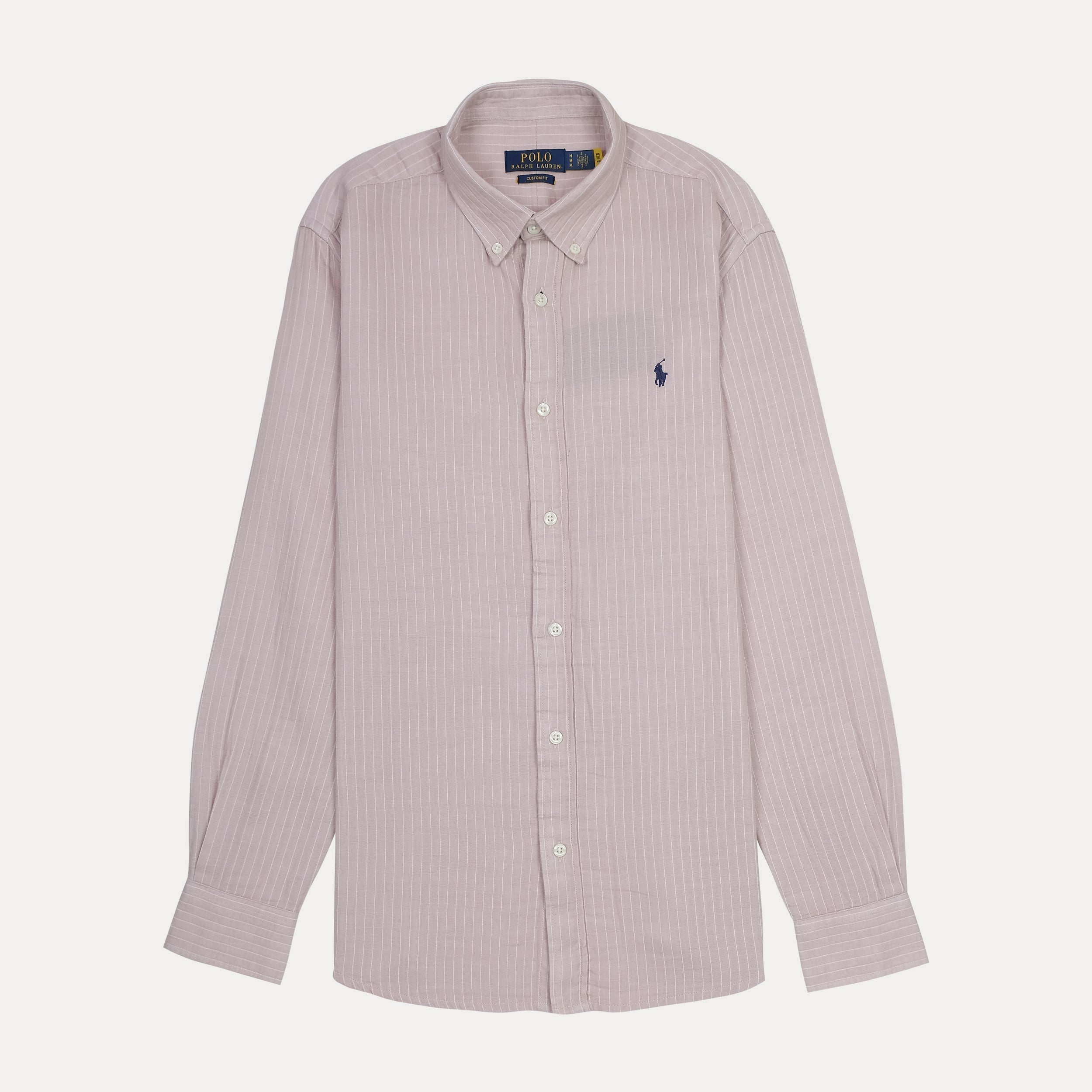 POLO RALPH LAUREN Blush Dawn Tailored Fit Long Sleeve Striped Button-Down Shirt