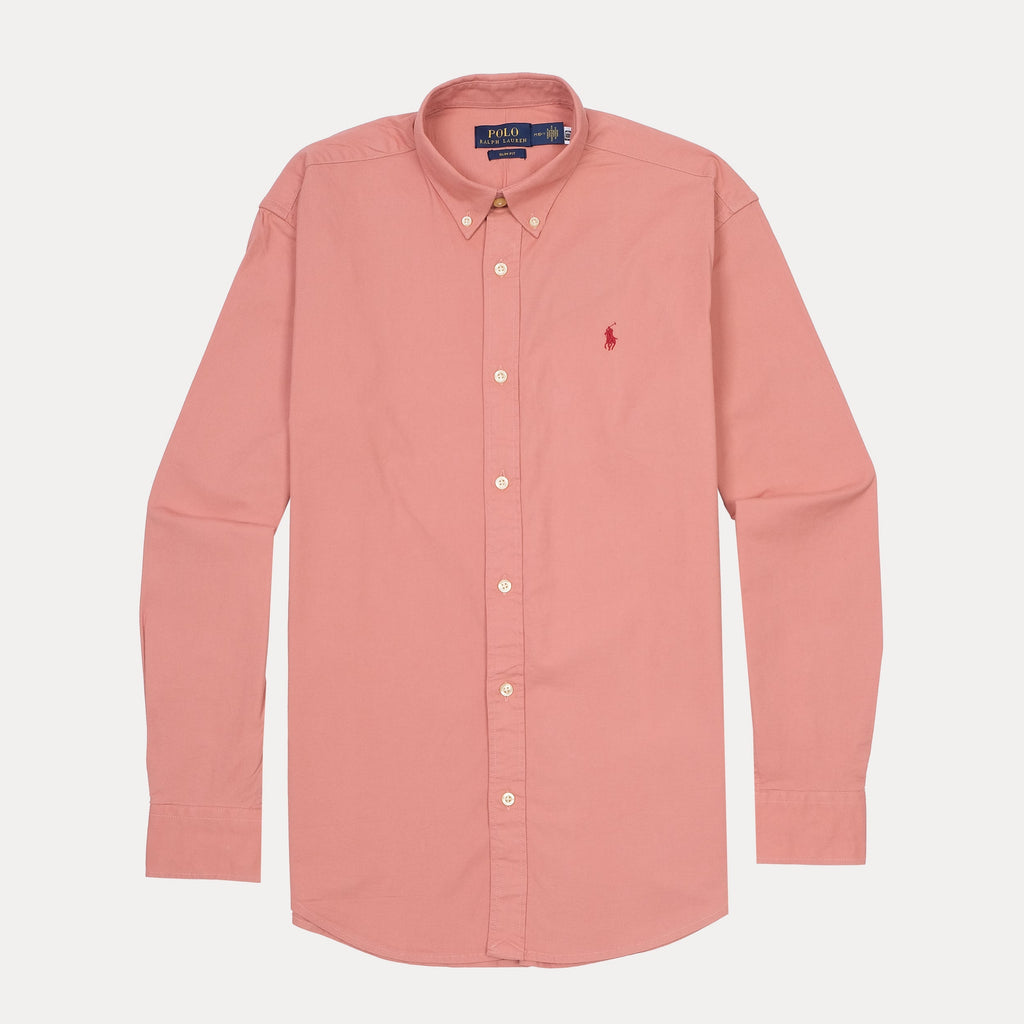 POLO RALPH LAUREN Coral Blossom Tailored Fit Long Sleeve Button-Down Shirt