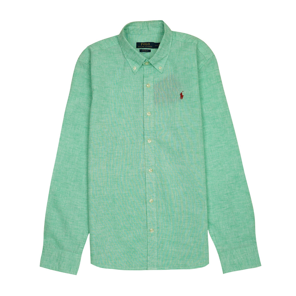 POLO RALPH LAUREN Prismatic Jade Tailored Fit Long Sleeve Button-Down Shirt