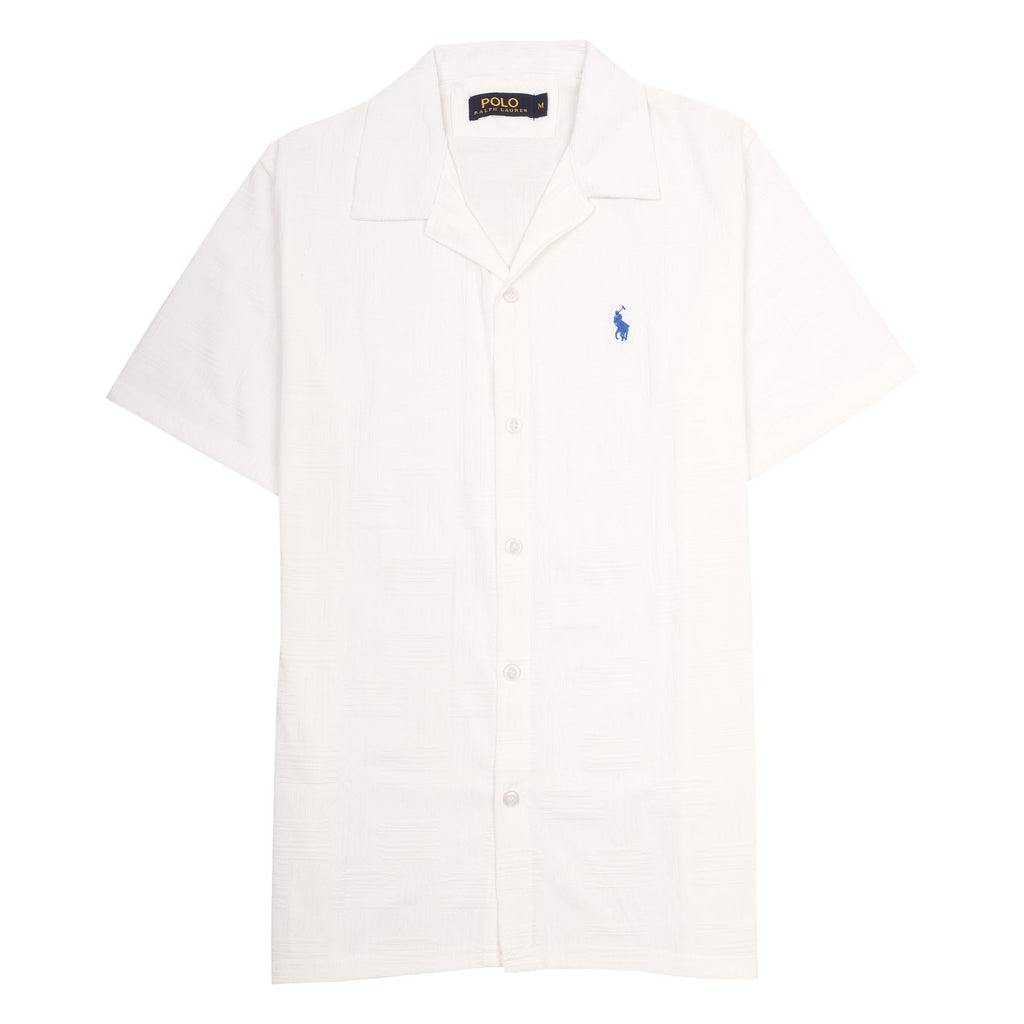 POLO RALPH LAUREN Pure Snow Short Sleeve Camp Shirt