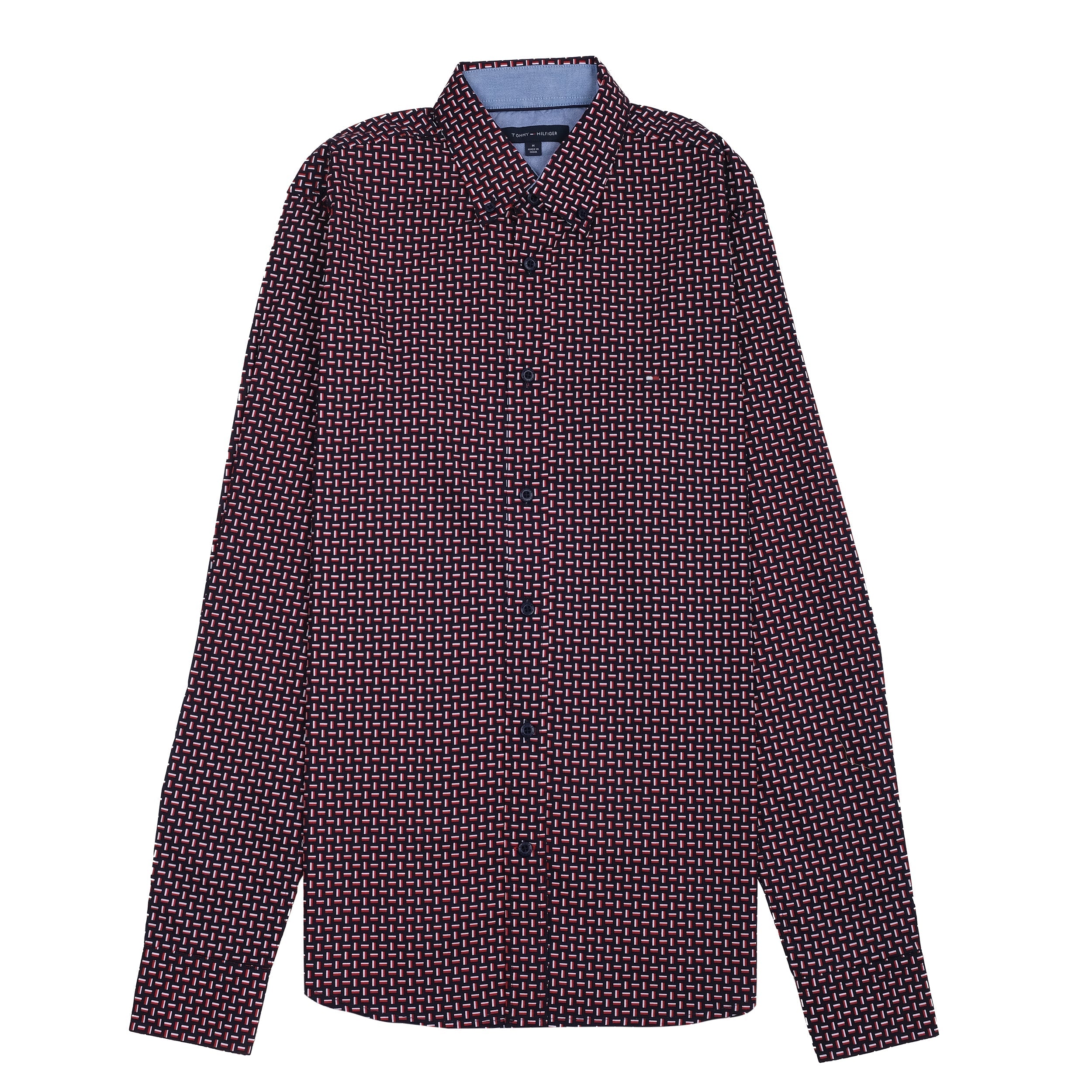 TOMMY HILFIGER Ember Plum Tailored Fit Long Sleeve Shirt
