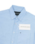 CALVIN KLEIN Tranquil Azure Classic Fit Long Sleeve Button-Down Shirt