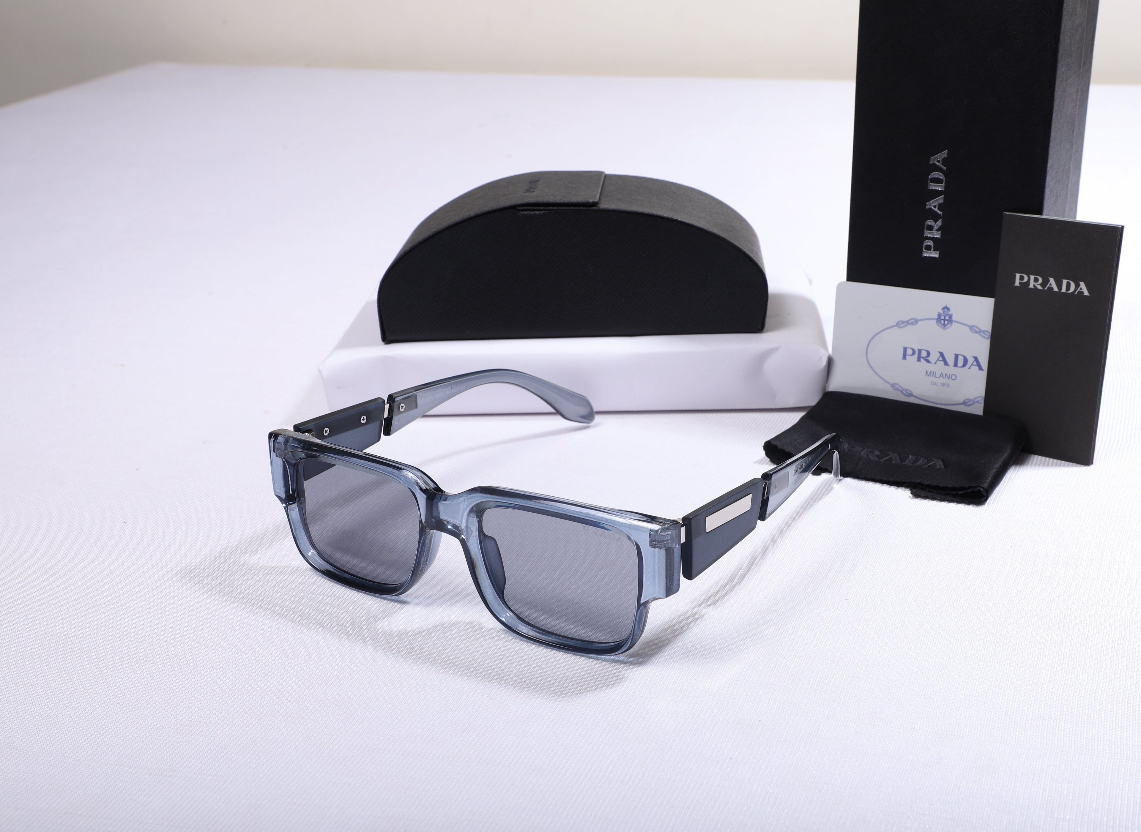 PRADA Oversized Square Sunglasses in Blue