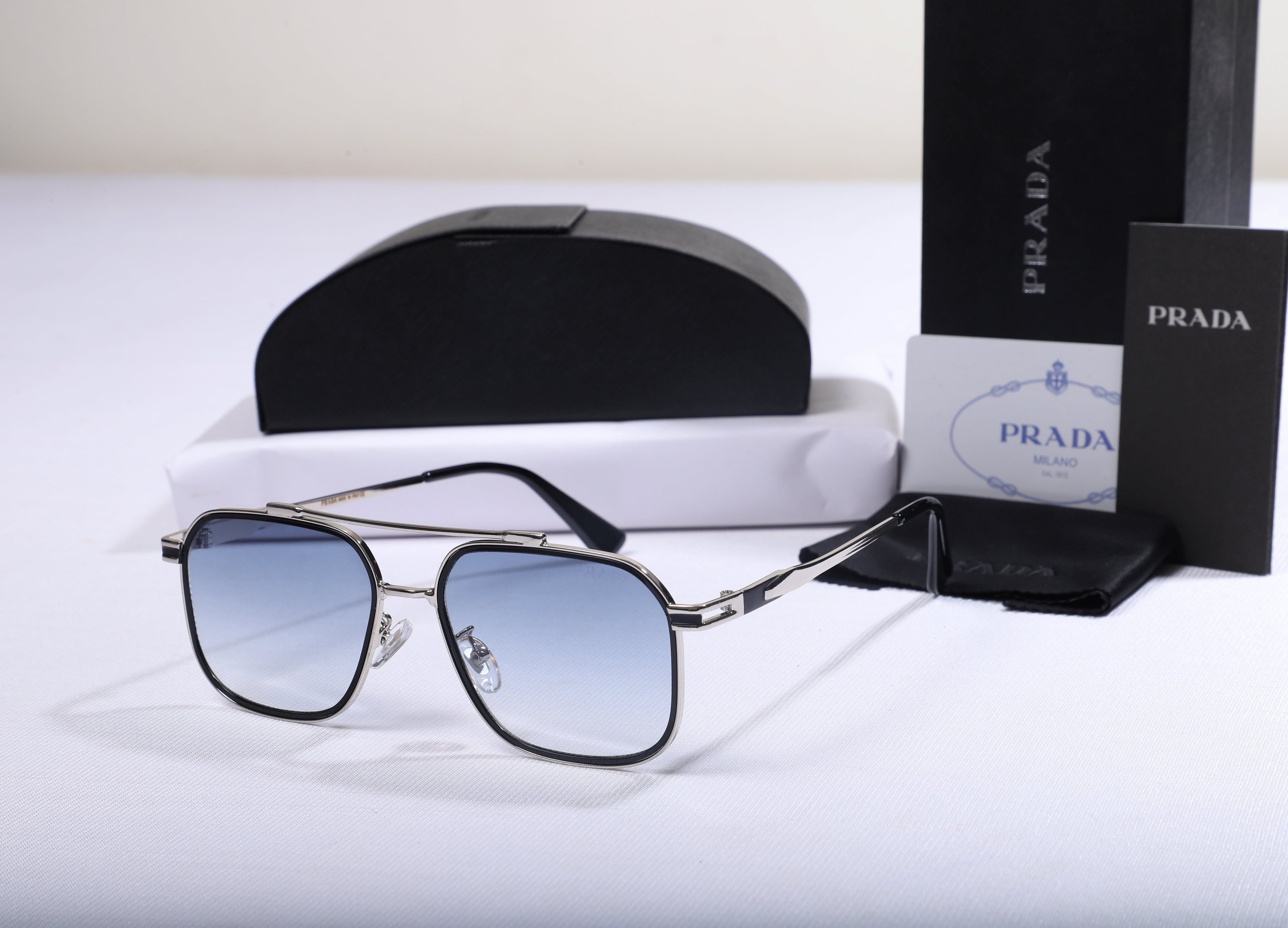 PRADA Gradient Lens Square Sunglasses