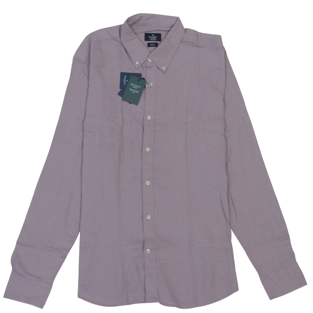 HACKETT Ethereal Lilac Tailored Fit Long Sleeve Button-Down Shirt