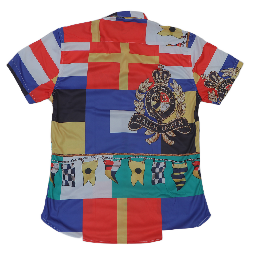 RALPH LAUREN Vibrant Lagoon Custom Fit Short Sleeve Shirt
