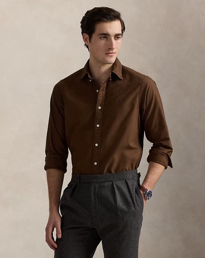 POLO RALPH LAUREN Ember Clay Classic Fit Long Sleeve Button-Down Shirt