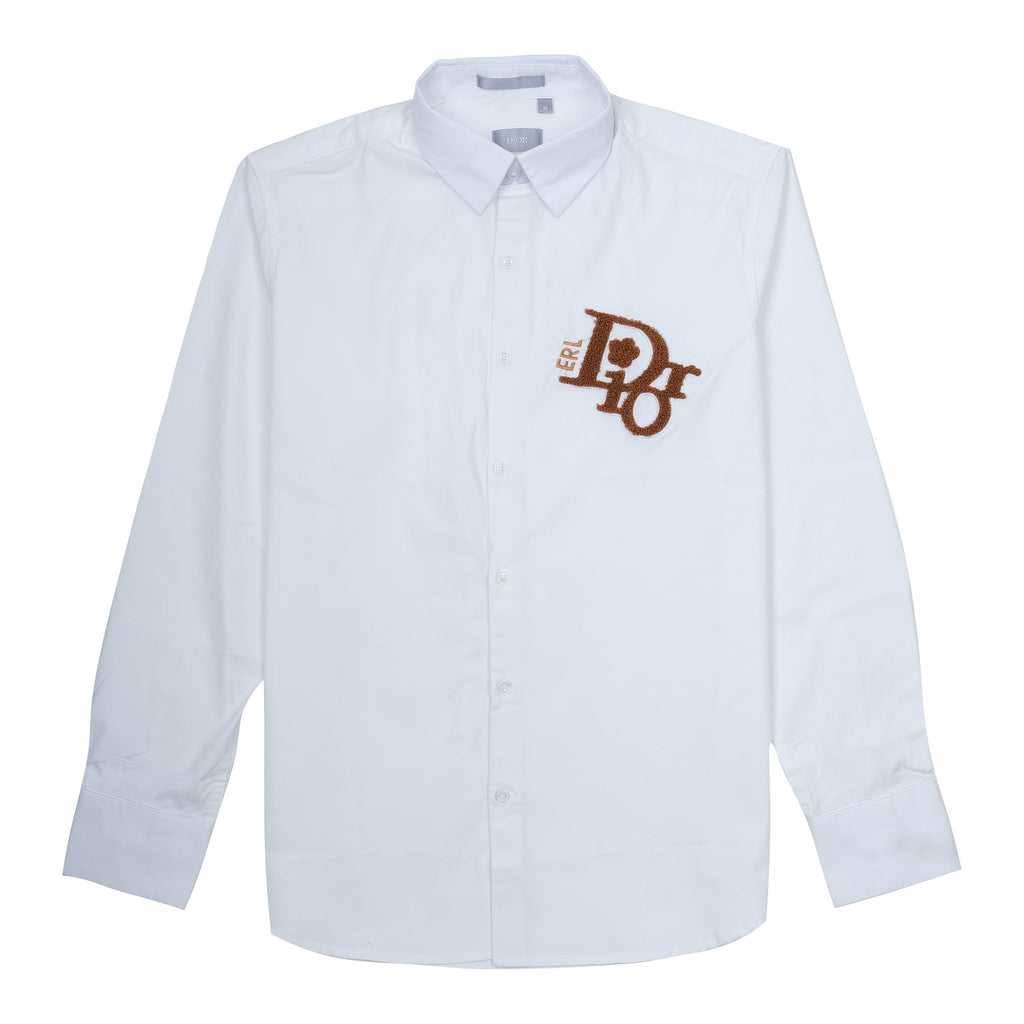 DIOR Frosted Pearl Classic Fit Long Sleeve Shirt