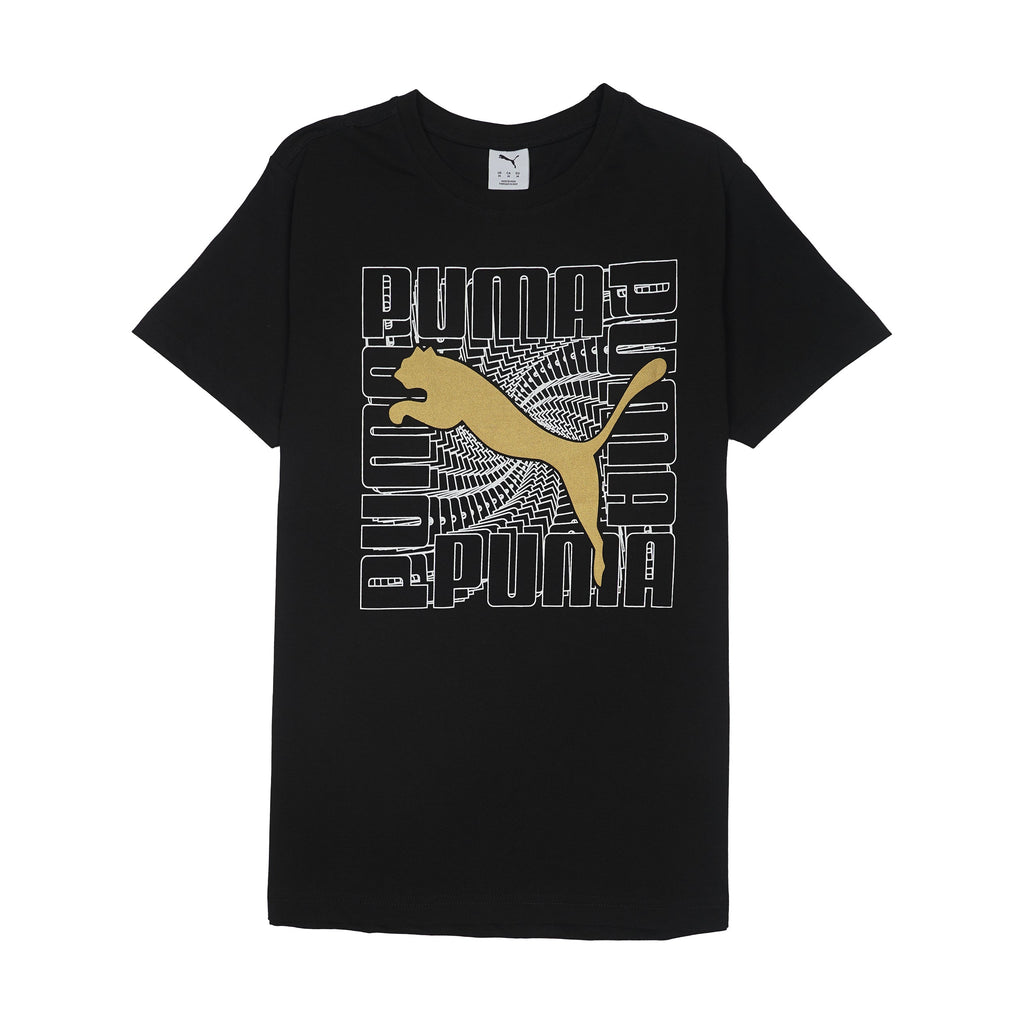PUMA Radiant Obsidian Casual Fit Short Sleeve Graphic T-Shirt