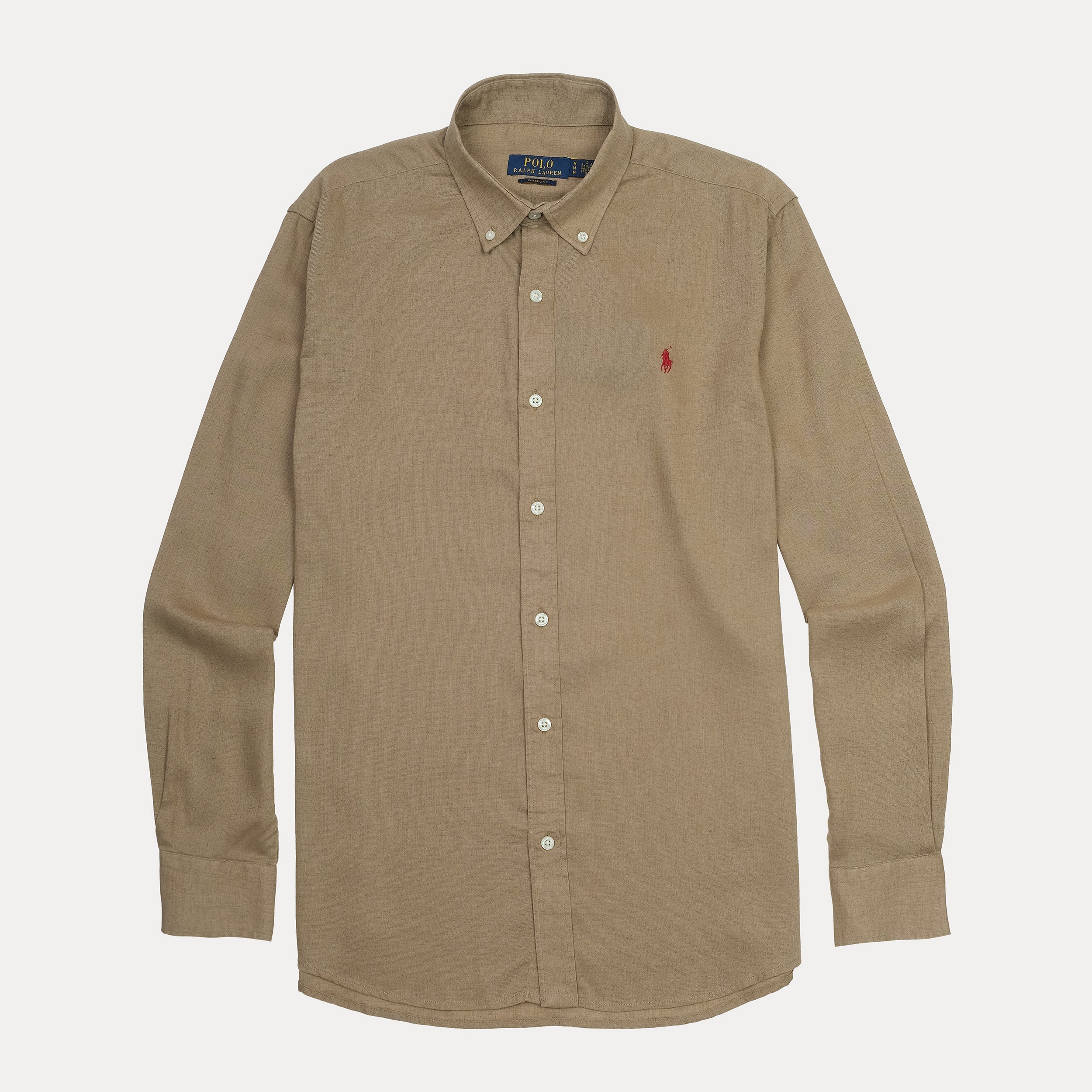 POLO RALPH LAUREN Rustic Copper Classic Relaxed Fit Long Sleeve Button-Up Shirt