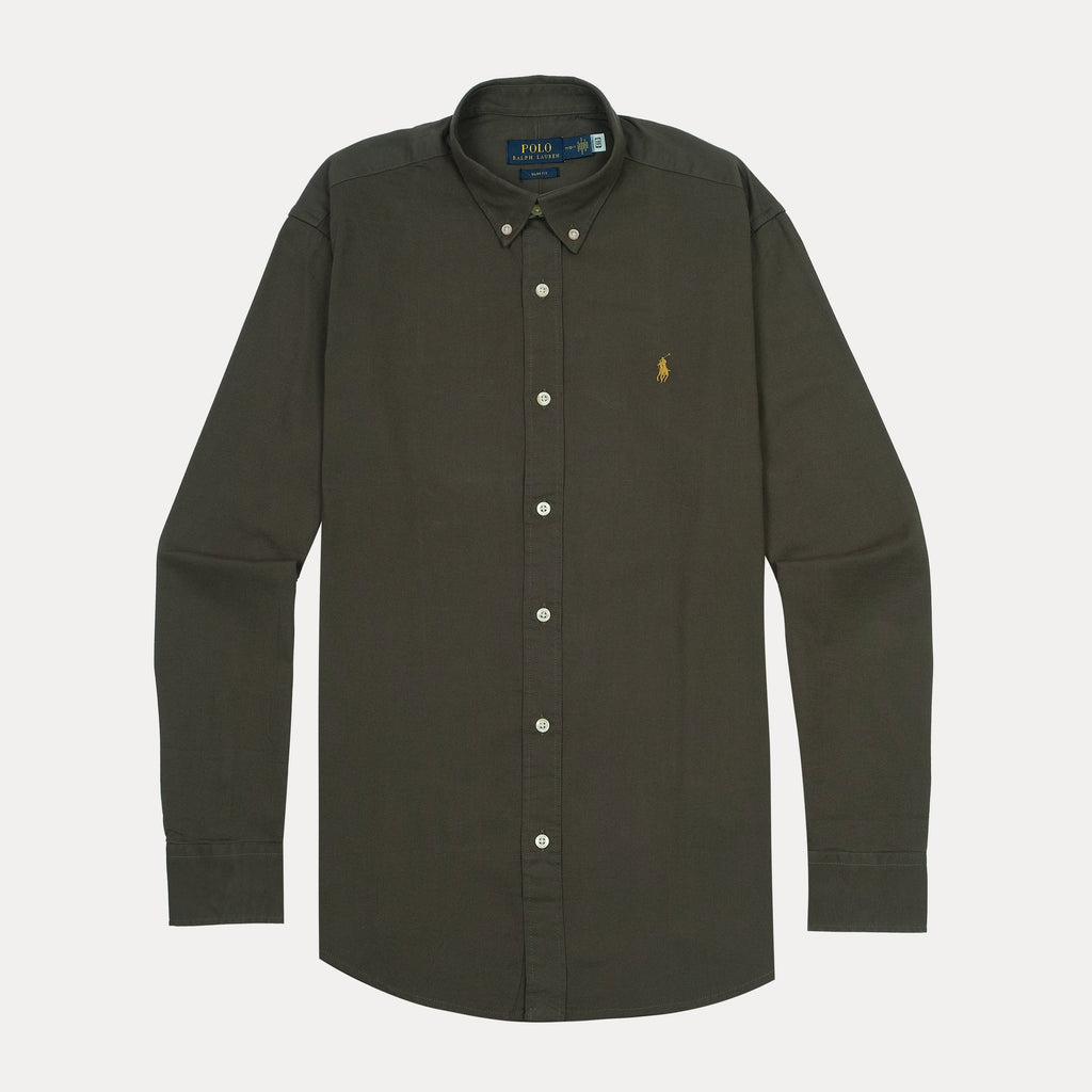 POLO RALPH LAUREN Twilight Ash Tailored Fit Long Sleeve Button-Down Shirt