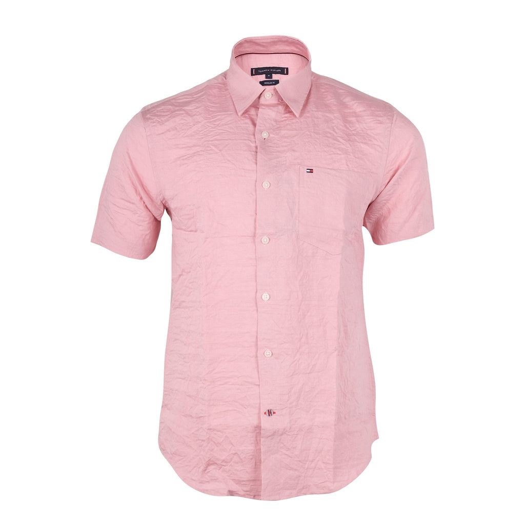 TOMMY HILFIGER Blush Blossom Classic Fit Short Sleeve Casual Shirt