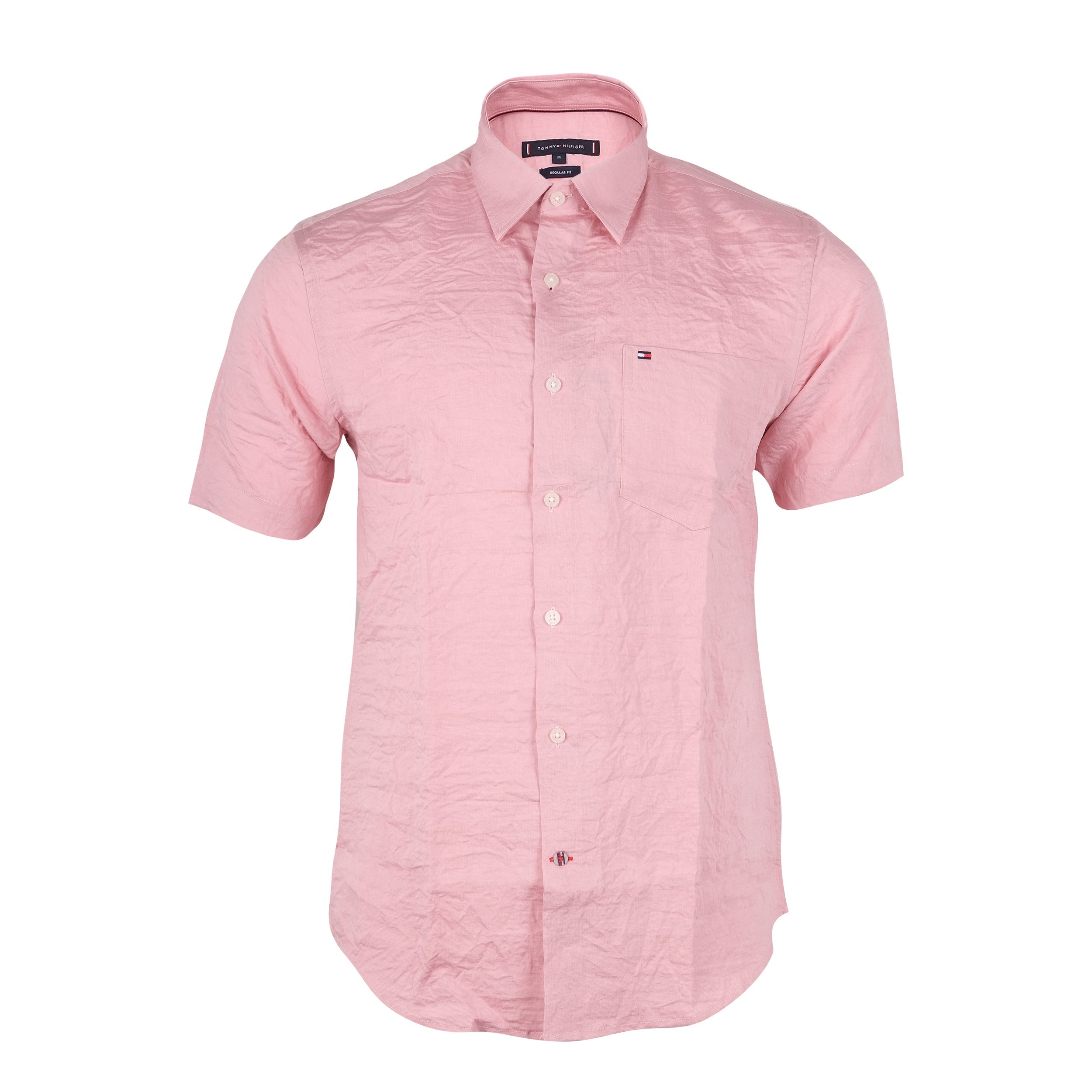 TOMMY HILFIGER Blush Blossom Classic Fit Short Sleeve Casual Shirt