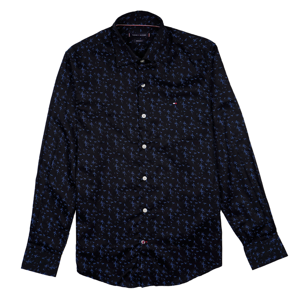 TOMMY HILFIGER Opulent Onyx Tailored Fit Long Sleeve Shirt